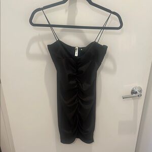 Black Ruched Dress